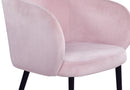 Louise Pink Velvet Dining Chair