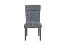 D86 Grey Dining Chair with Brown Legs