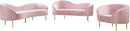 Ritz Pink Velvet Sofa