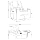 Brickston Triple Power Reclining Sofa Set