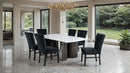 Selsey Dining Table, White Stone Top