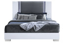 Ylime Smooth White King Bed Group Fully Slatted