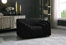 Naya Black Velvet Chair