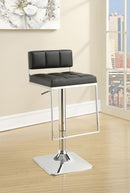 Alameda Adjustable Bar Stool Chrome and Black - NY Furniture Direct (NY)
