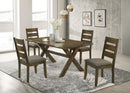 Alston Dining Room Set Knotty Nutmeg and Grey - NY Furniture Direct (NY)
