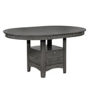 Lavon Dining Table with Storage Medium Grey - NY Furniture Direct (NY)