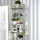 Carrollton Chrome Curio Cabinet