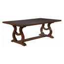 Brockway Trestle Dining Table Antique Java - NY Furniture Direct (NY)