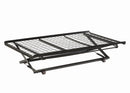 Ethan Twin Pop Up Trundle Bed with Rollers Black - NY Furniture Direct (NY)