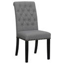 Alana Upholstered Tufted Side Chairs with Nailhead Trim (Set of 2) - NY Furniture Direct (NY)