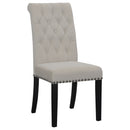Alana Upholstered Tufted Side Chairs with Nailhead Trim (Set of 2) - NY Furniture Direct (NY)
