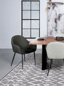 Emma Upholstered Dining Arm Chair (Set of 2) - NY Furniture Direct (NY)