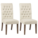 Douglas Tufted Back Dining Chairs Vineyard Oak (Set of 2) - NY Furniture Direct (NY)
