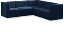 Quincy Navy Velvet Modular Sectional