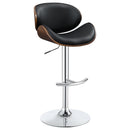 Harris Adjustable Bar Stool Black and Chrome - NY Furniture Direct (NY)