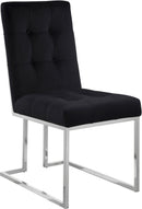 Alexis Black Velvet Dining Chair