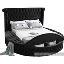 Luxus Black Velvet Full Bed (3 Boxes)