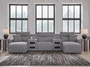 Modmax II Power Reclining Sectional with Chaise and Audio Consoles