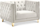 Michelle Cream Velvet Chair