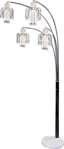 Maisel Floor Lamp with 4 Staggered Shades Black - NY Furniture Direct (NY)