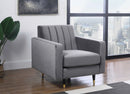 Lola Grey Velvet Chair