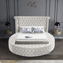 Luxus Cream Velvet Full Bed (3 Boxes)