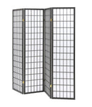 Roberto 4-panel Folding Screen Dark Grey and White - NY Furniture Direct (NY)
