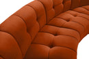 Limitless Cognac Velvet 7pc. Modular Sectional