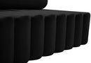 Melody Black Velvet Chair