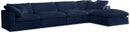 Cozy Navy Velvet Cloud Modular Sectional