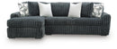 Midnight-Madness Sectional Sofa with Chaise