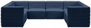 Quincy Navy Velvet Modular Sectional