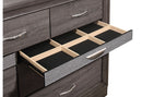 Seville Grey Bed Dresser Mirror Nightstand
