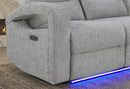 U6611 Grey 15 Power Reclining Sofa/Power Console Reclining Loveseat
