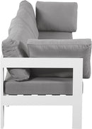 Nizuc Grey Waterproof Fabric Outdoor Patio Modular Sofa