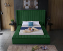 Kiki Green Velvet King Bed (3 Boxes)