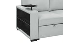 U0212 Blanche Silver Pull Out Sofa Bed