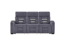 U1895 Grey P2 Reclining Sofa with IS and LED