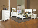 Sandy Beach Bedroom Set with High Headboard - NY Furniture Direct (NY)