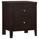 Carlton 2-drawer Rectangular Nightstand Cappuccino - NY Furniture Direct (NY)