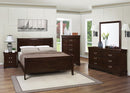 Louis Philippe Panel Bedroom Set with High Headboard - NY Furniture Direct (NY)