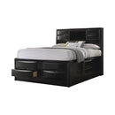Briana Queen Platform Storage Bed Black - NY Furniture Direct (NY)