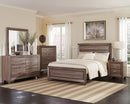 Kauffman Bedroom Set with High Straight Headboard - NY Furniture Direct (NY)