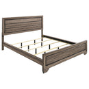 Kauffman California King, E.king, & Queen Panel Bed Washed Taupe - NY Furniture Direct (NY)