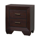 Kauffman 2-drawer Nightstand Dark Cocoa - NY Furniture Direct (NY)