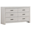 Brantford 6-drawer Dresser Coastal White - NY Furniture Direct (NY)