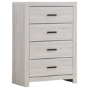 Brantford 4-drawer Chest Coastal White - NY Furniture Direct (NY)