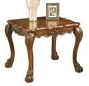 Acme Dresden Traditional End Table in Cherry Oak 12166