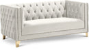 Michelle Cream Velvet Loveseat