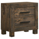 Woodmont 2-drawer Nightstand Rustic Golden Brown - NY Furniture Direct (NY)